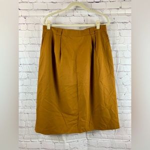 VINTAGE REQUIREMENTS Skirt Tobacco Brown Pencil Style Size 18W